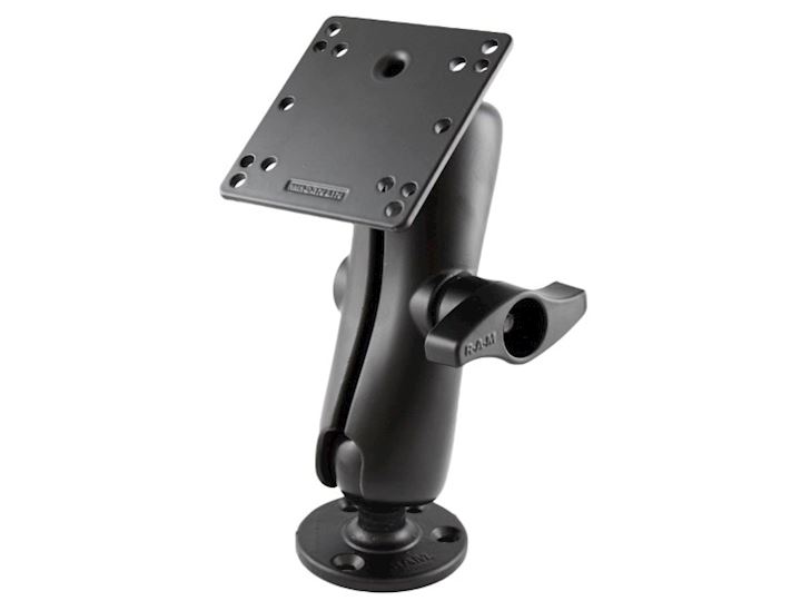 Mount 'D' 2.25" Ball Arm with Round Base and VESA Plate (RAM-D-101-246)